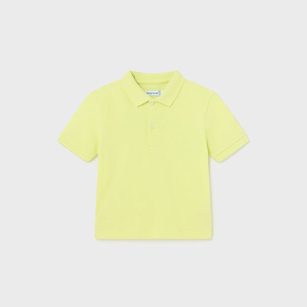 Baby Boy Basic Short Sleeve Polo Shirt | Lime