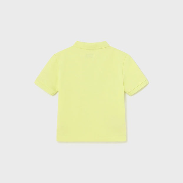 Baby Boy Basic Short Sleeve Polo Shirt | Lime