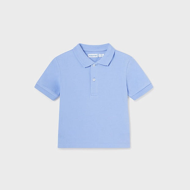 Baby Boy Basic Short Sleeve Polo Shirt | Ocean