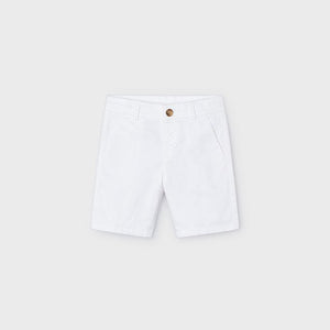 Boys Basic Twill Chino Short | White