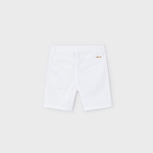 Boys Basic Twill Chino Short | White