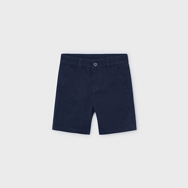 Boys Basic Twill Chino Short | Navy