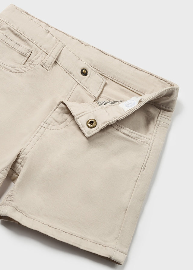 Baby Boy Basic 5 Pocket Twill Short | Light Khaki