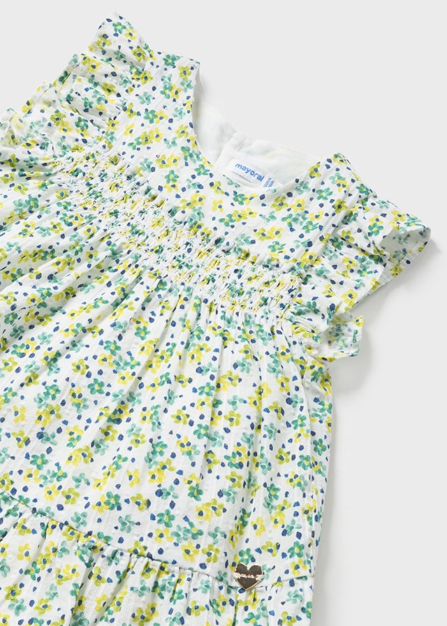 Baby Girl Smocked Ruffle Blouse | Agate Floral