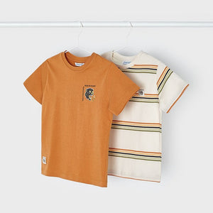 Boys Short Sleeve Panther Graphic T-Shirt | Paprika