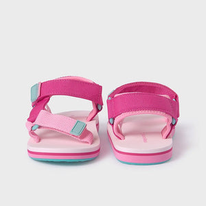 Girls Velcro Strap Sandal | Fuchsia