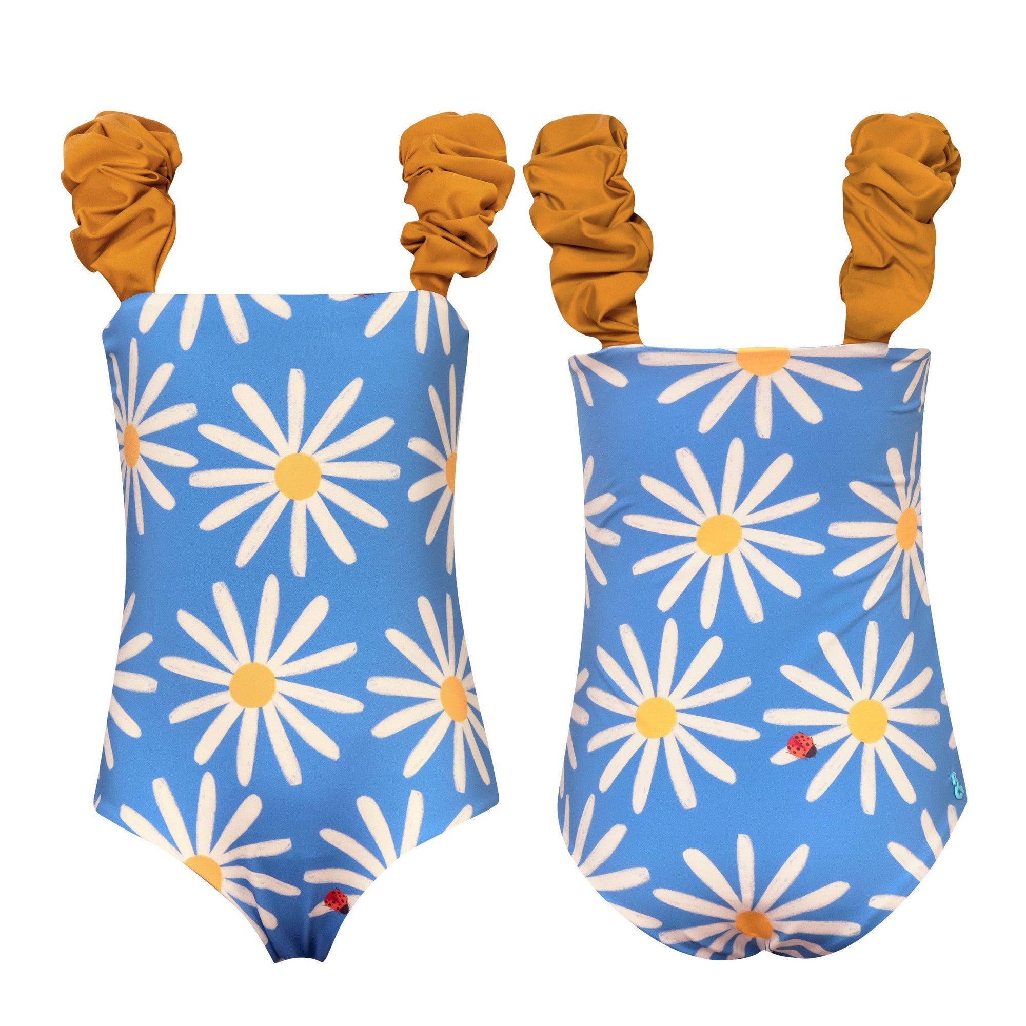 Girls Bamba One-Piece Swimsuit | Daisy Bug Azul