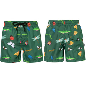 Boys Swim Shorts | Insectos Gris or Pasto