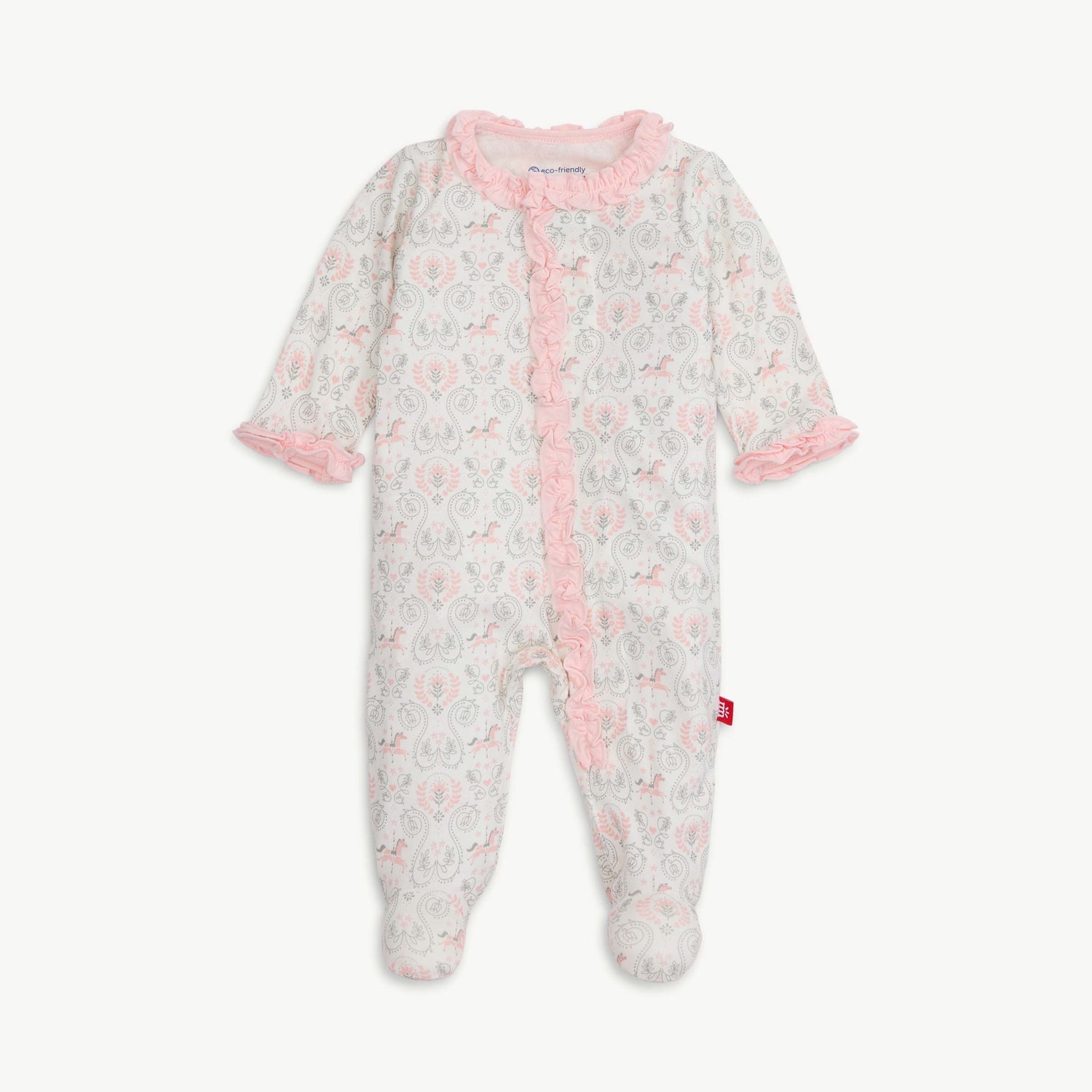 Carousel Modal Magnetic Footie with Ruffles