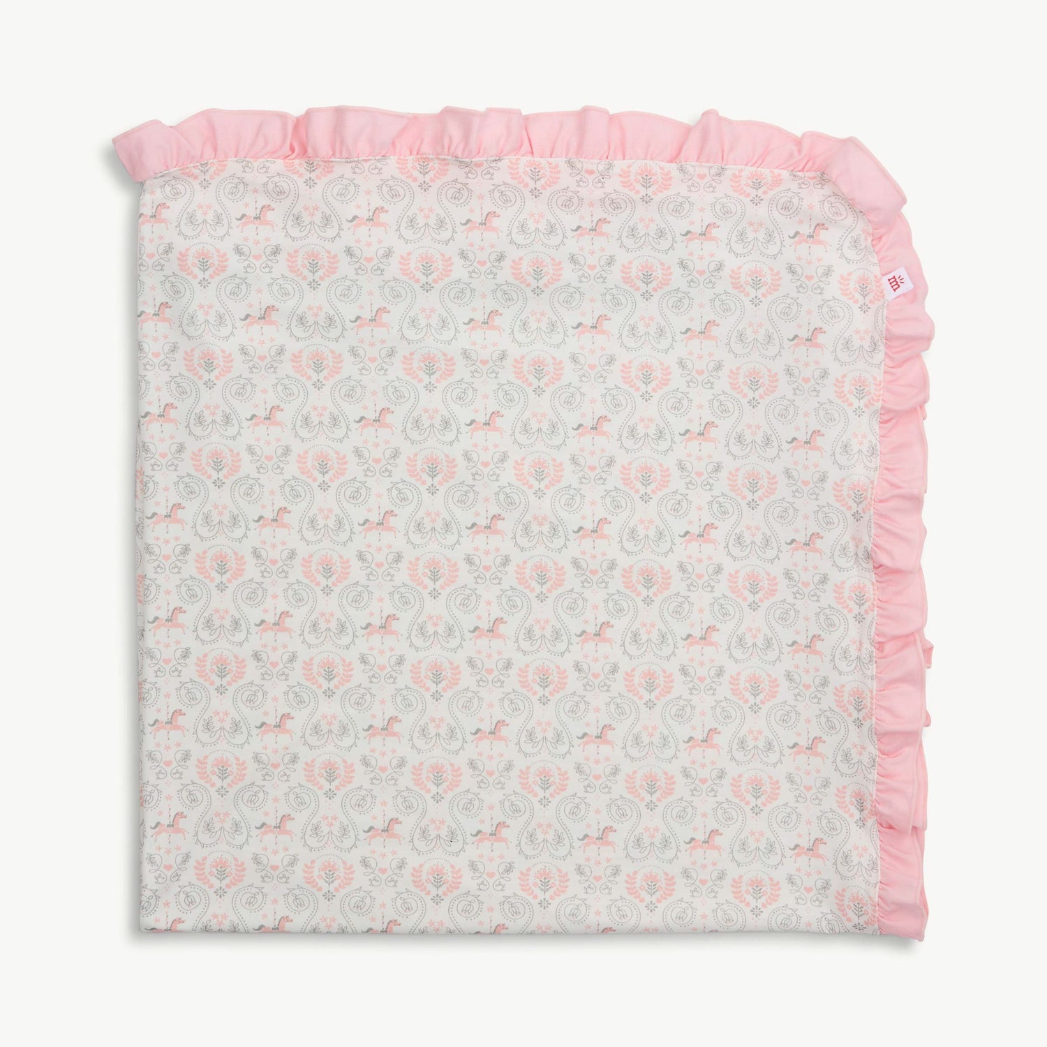 Carousel Modal Ruffle Baby Blanket