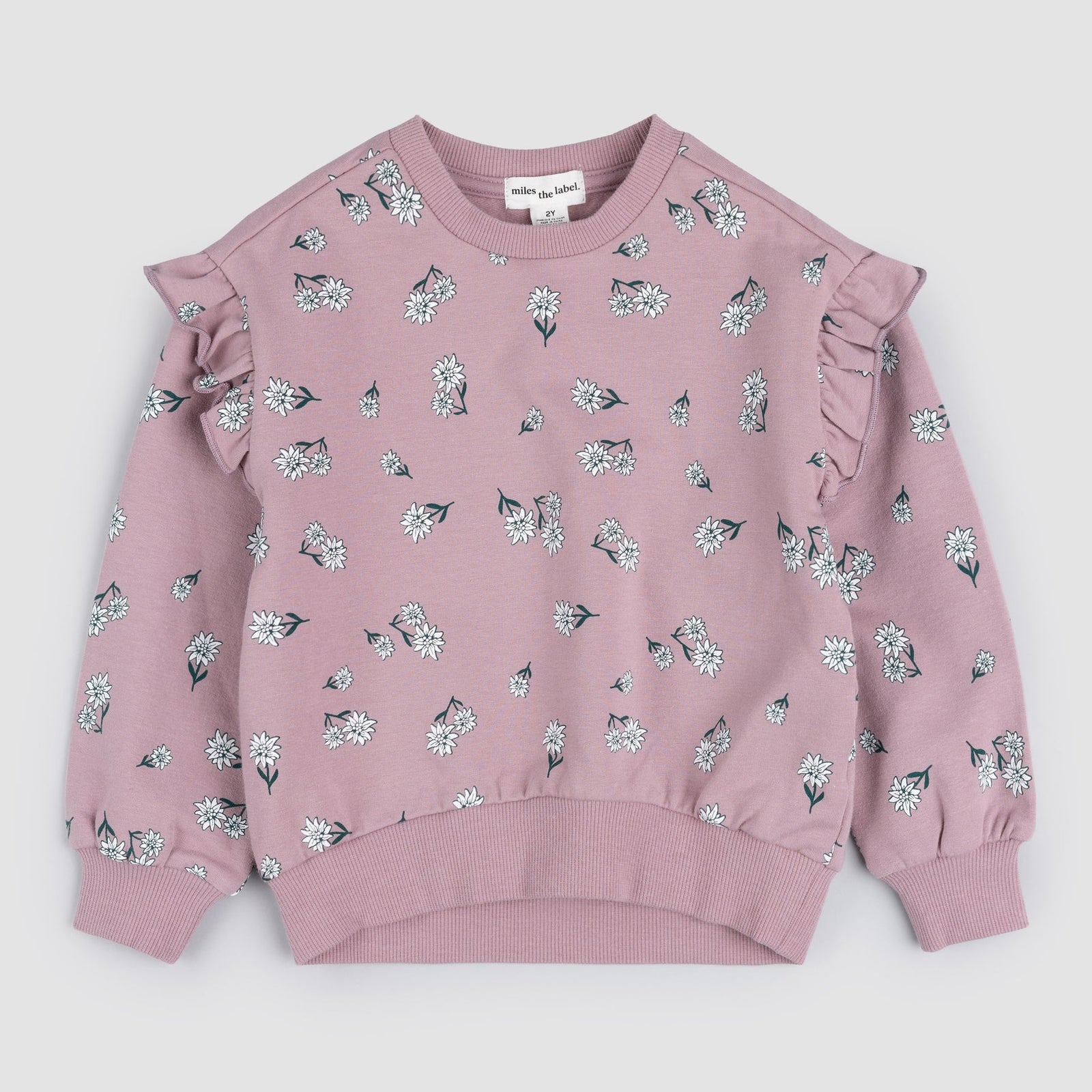 Poinsettia Print Sweatshirt | Elderberry