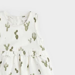 Cactus Print Bodysuit Dress