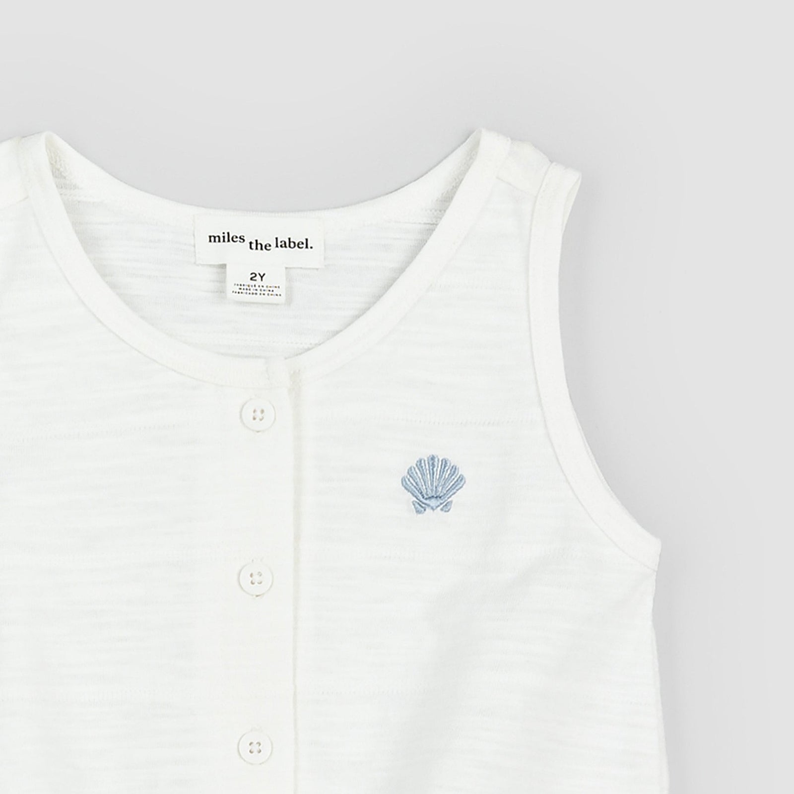 Slub Jersey Front Knot Girls' Tank