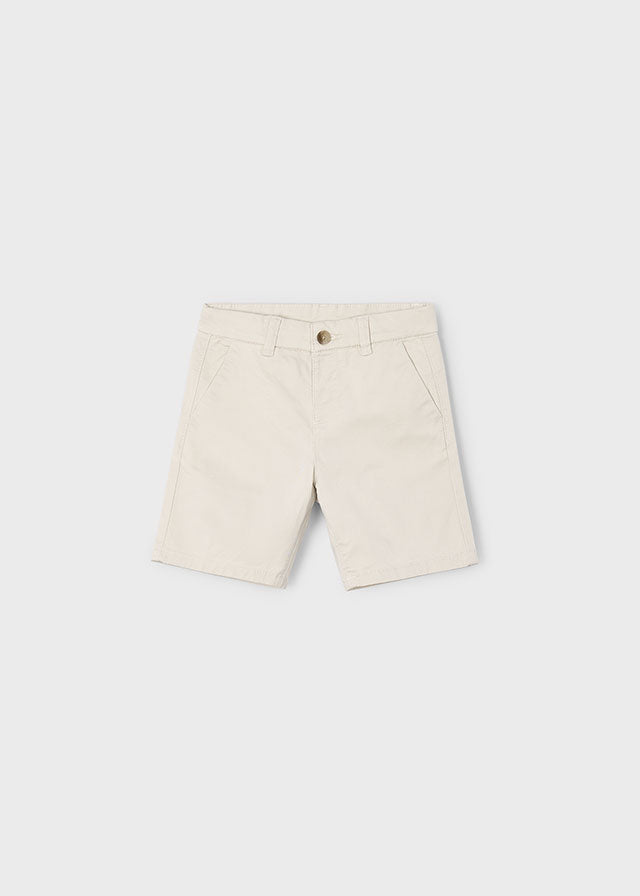 Basic Twill Chino Short | Bone