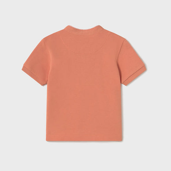 Mandarin Collar Shirt | Peach