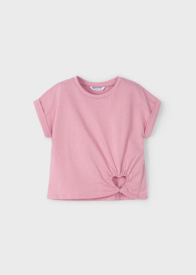 Short Sleeve Heart Tee | Rose