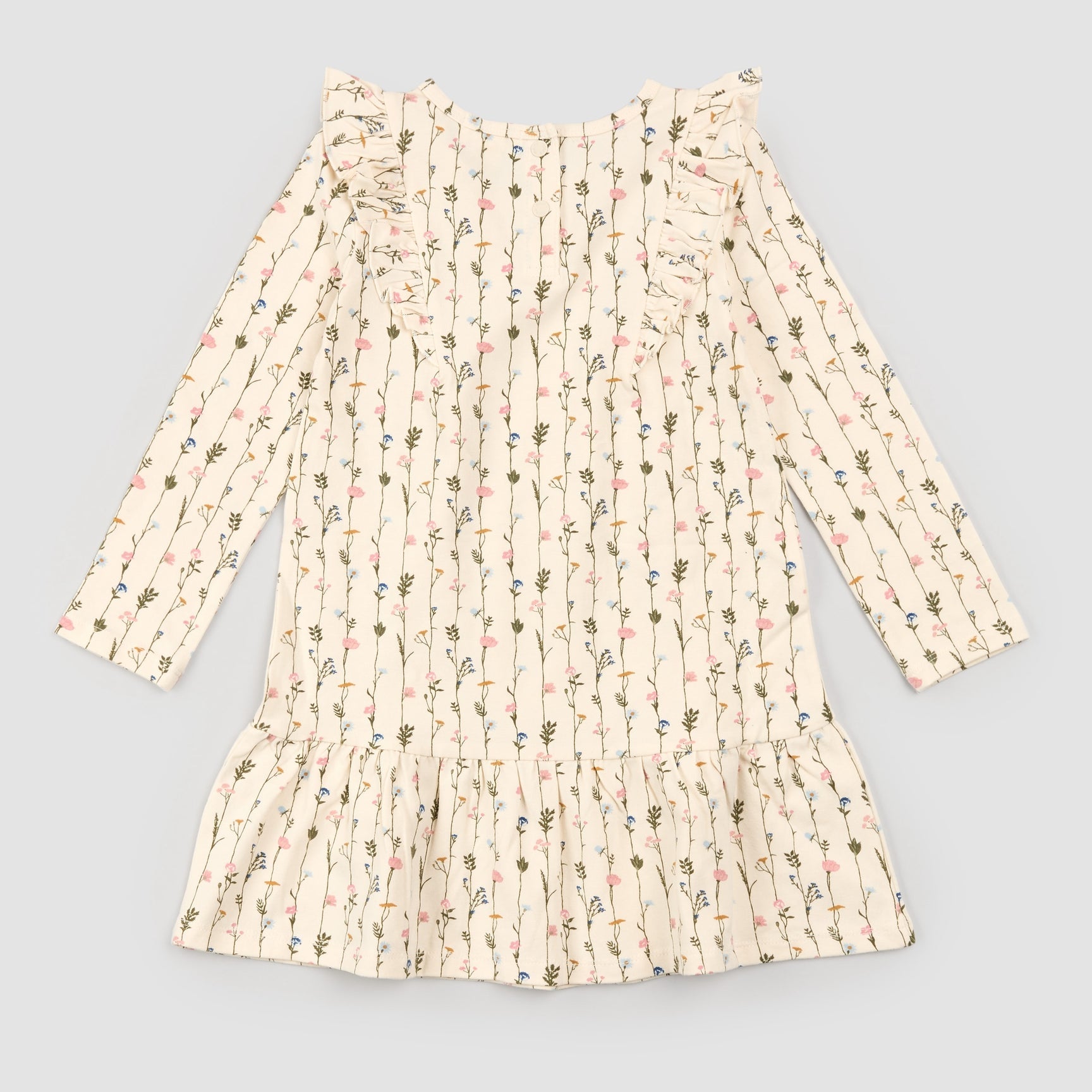 Birch Dress with Garden Wall Print