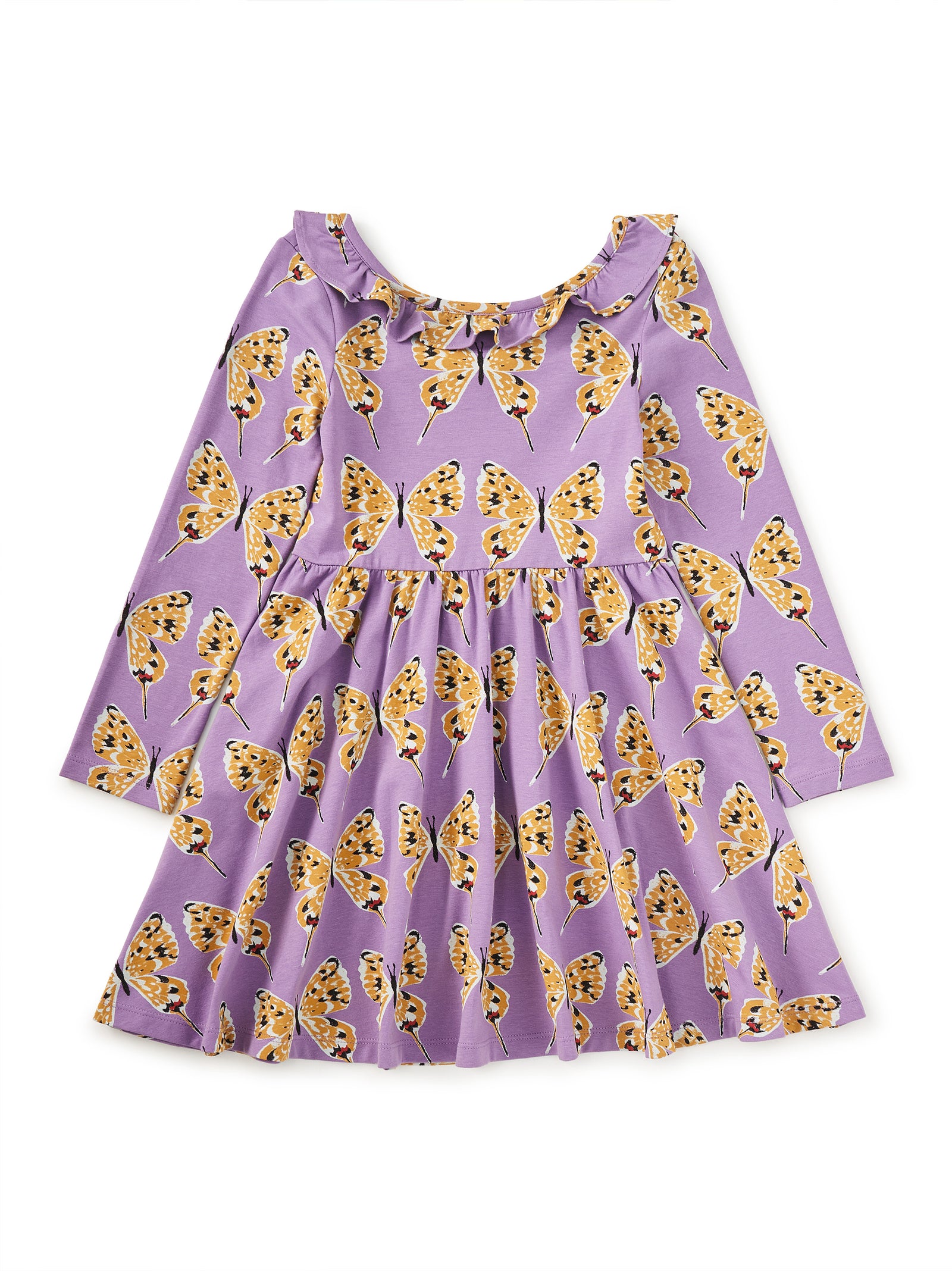 Ruffle Collar Ballet Dress | Dragon Swallowtail Butterflies