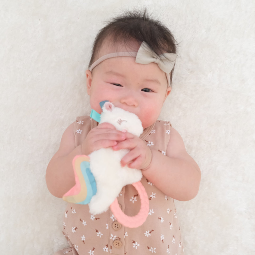 Ritzy Plush Rattle Pal™ with Teether | Unicorn