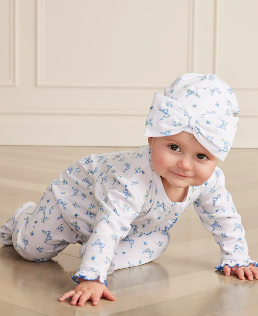 Blooming Bows Hat | Blue