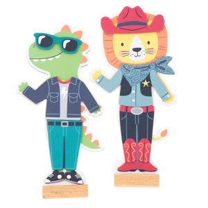Magnetic Dress-Up Box Set | Dino / Lion