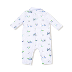 Baby Golf Carts Bamboo Polo Romper