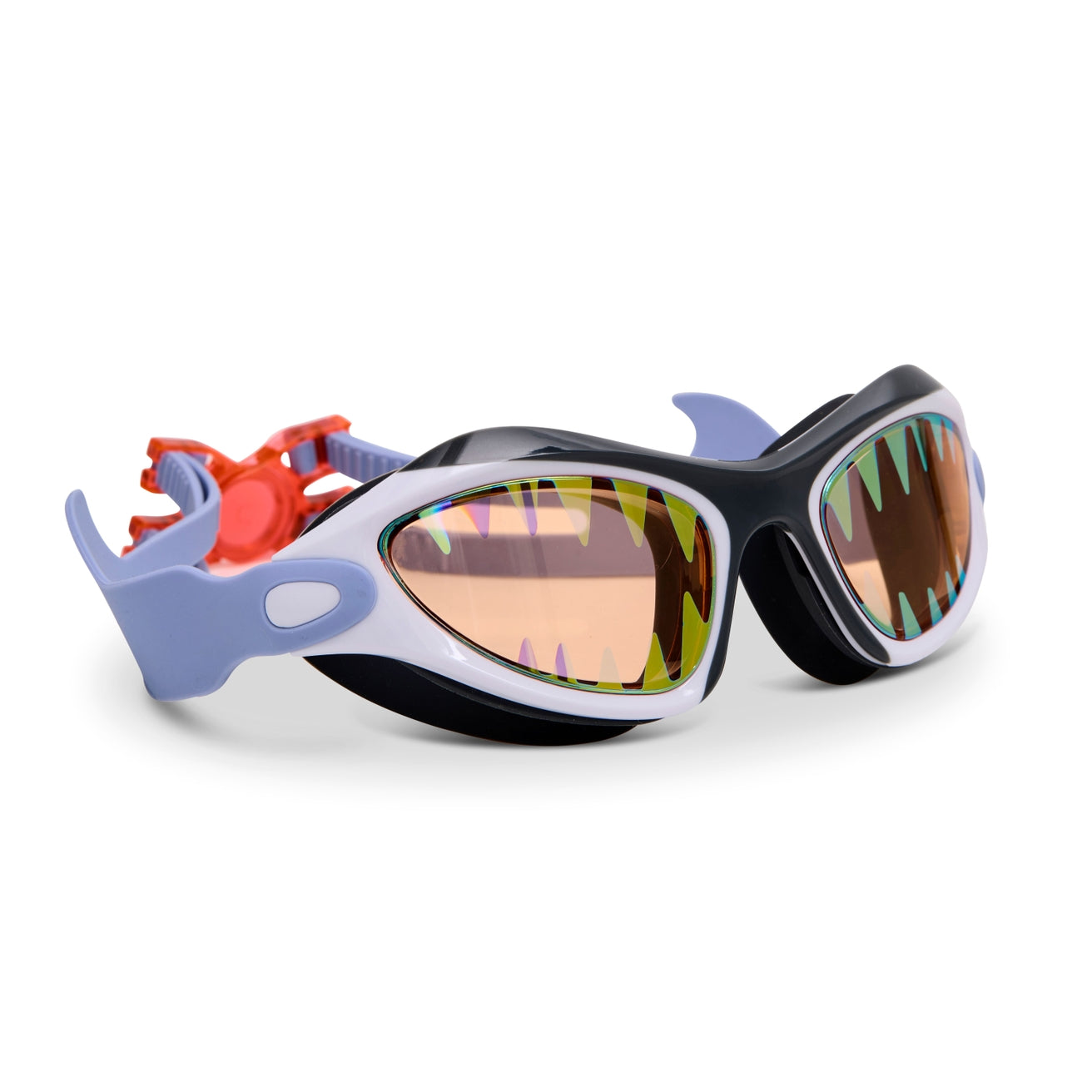 Megamouth Shark Swim Goggles | Great Bite White