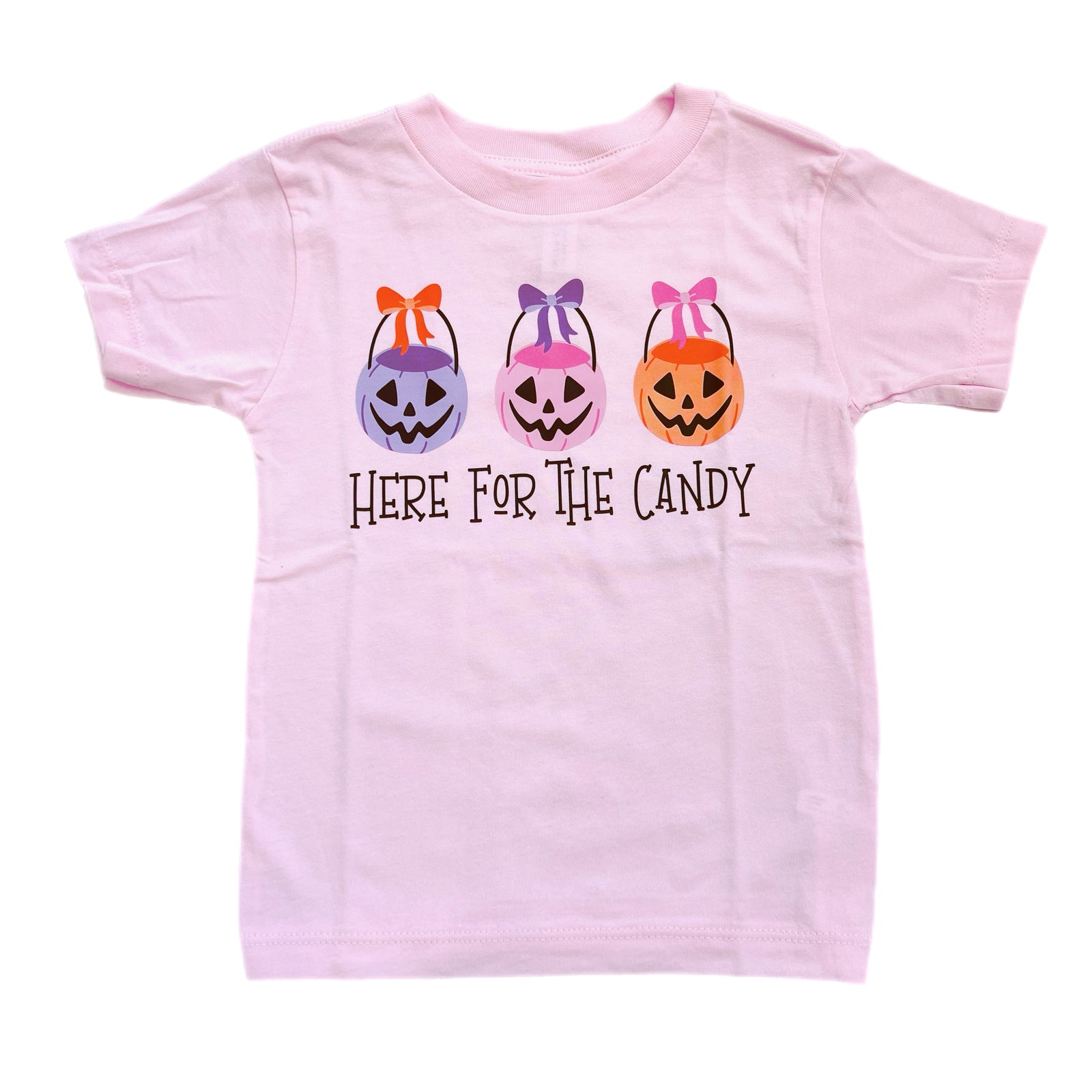 Here for the Candy Coquette Jack-o-lantern Graphic Long Sleeve T-Shirt