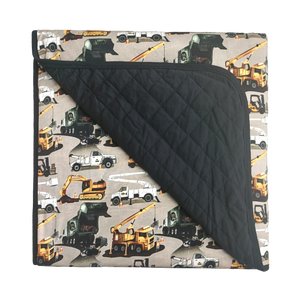 Work Hard Play Hard Quilted Blanket