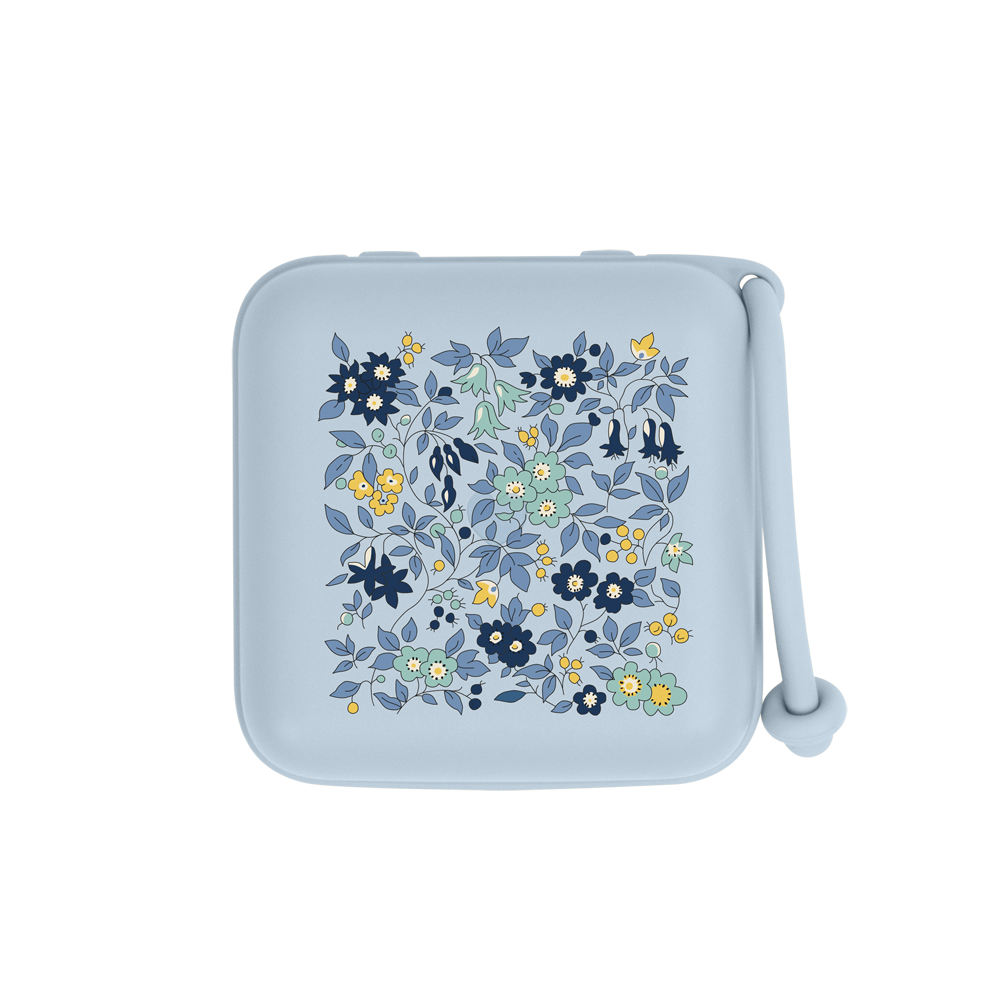 BIBS x LIBERTY Pacifier Box | Chamomile Lawn Baby Blue