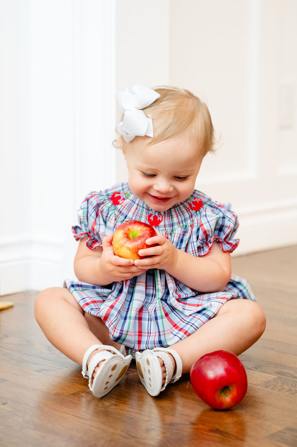 Apples Smocked Annabelle Bloomer Set