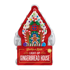 Light-Up Gingerbread House Plaster Paint Kit