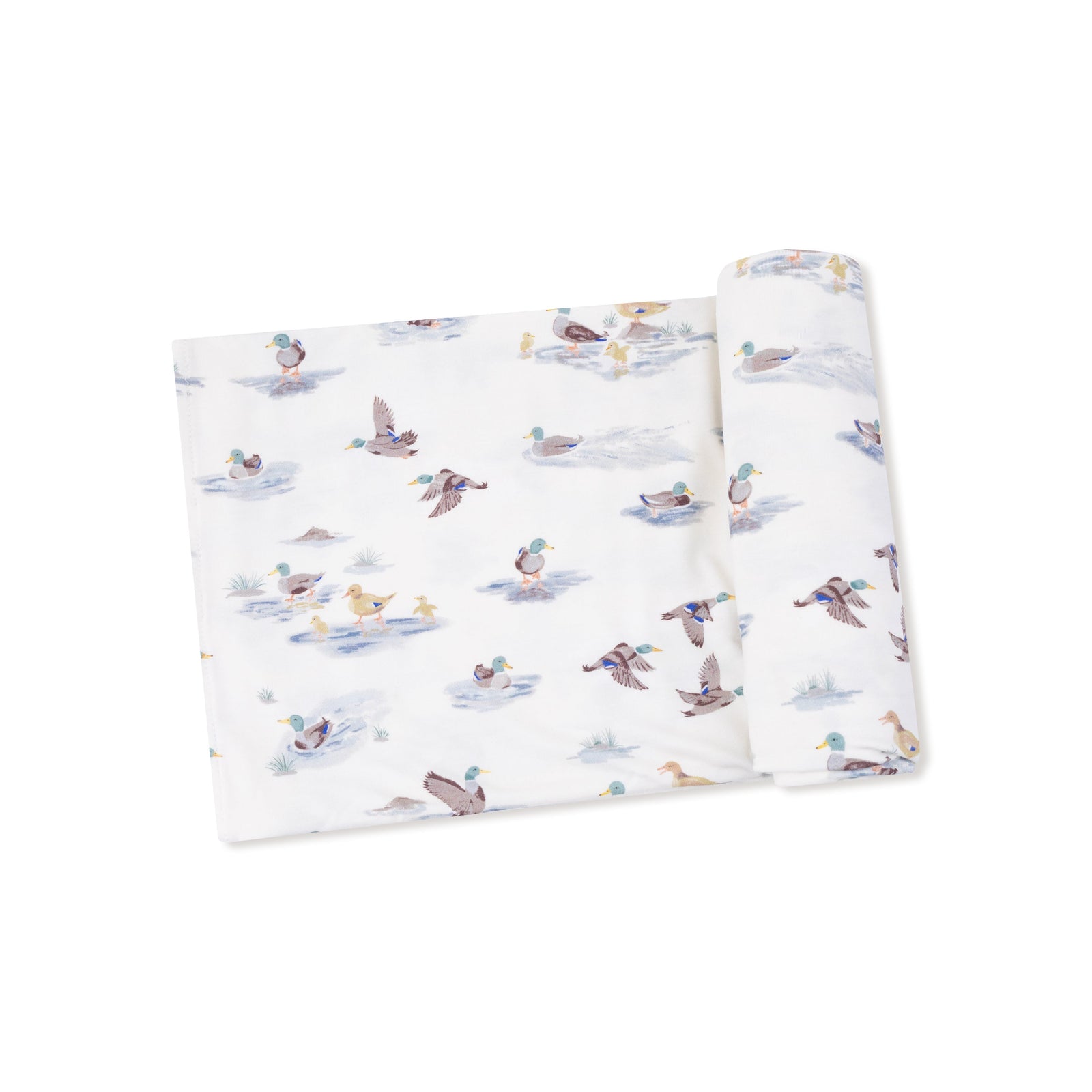 Migrating Mallards Bamboo Swaddle Blanket