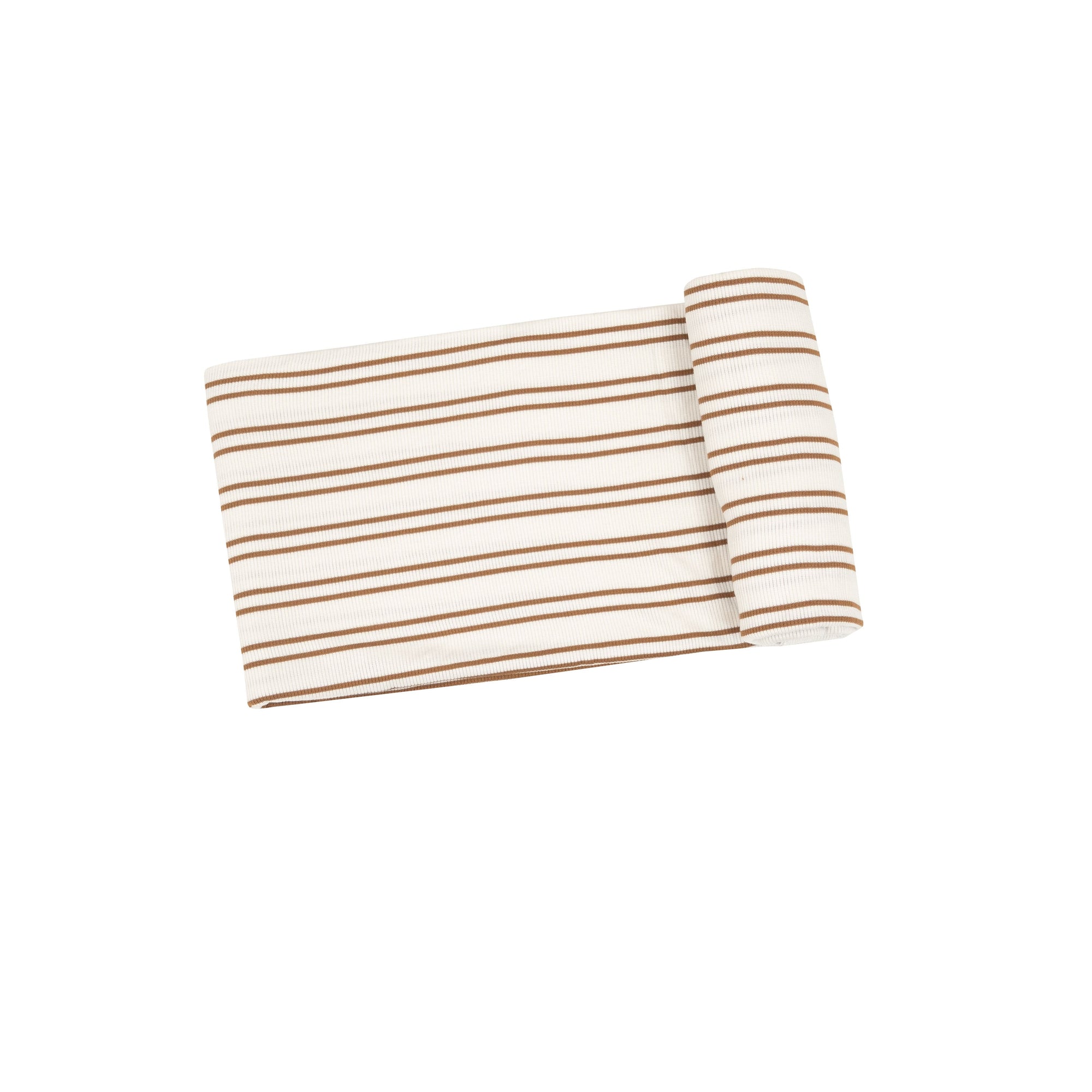 Cashew Stripe Rib Modal Swaddle Blanket