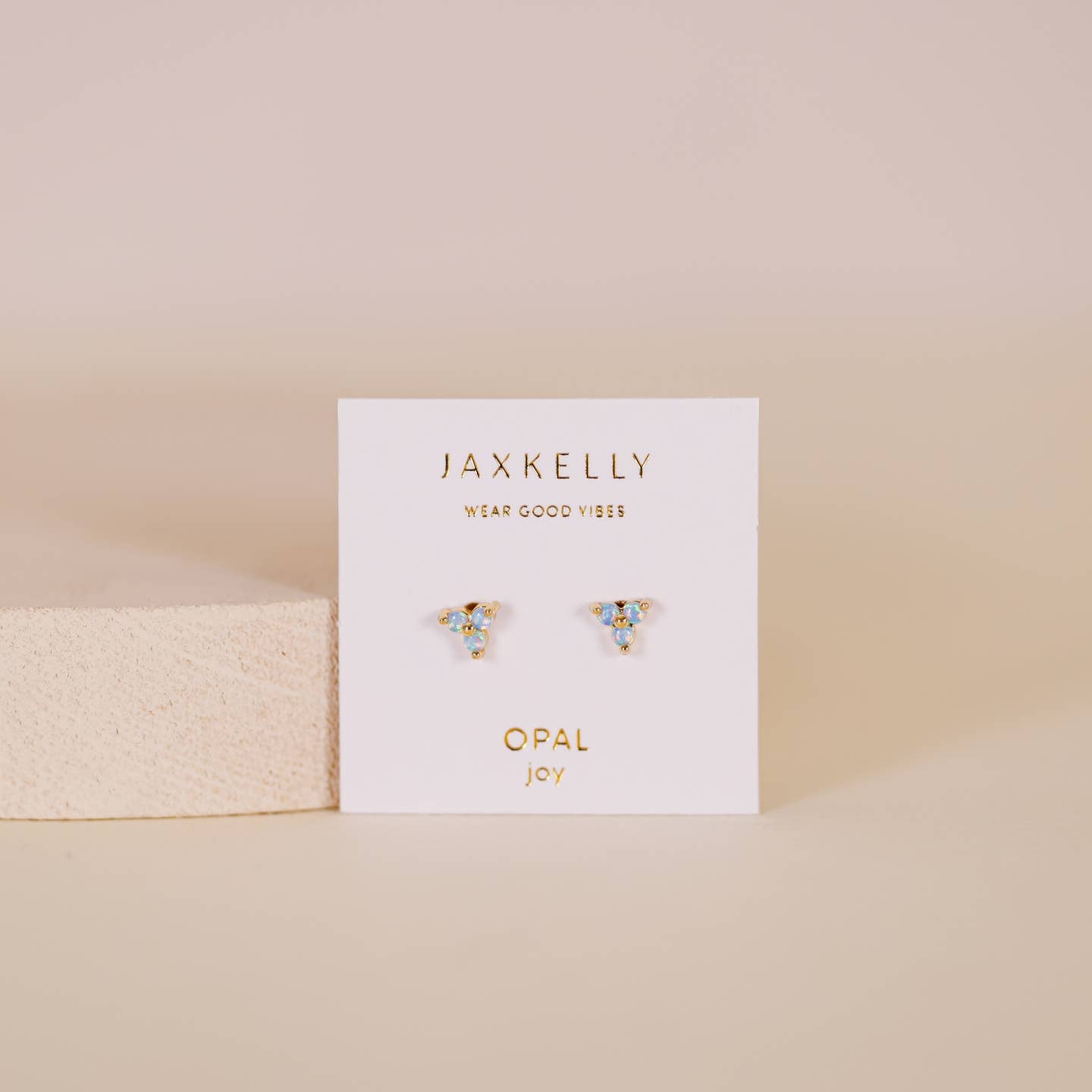 Trio Cluster Fire Opal Stud Earrings | 18k Gold Vermeil