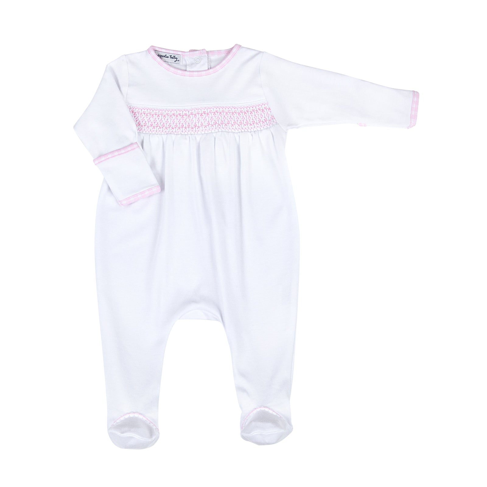 New Beginnings Smocked Footie | Pink