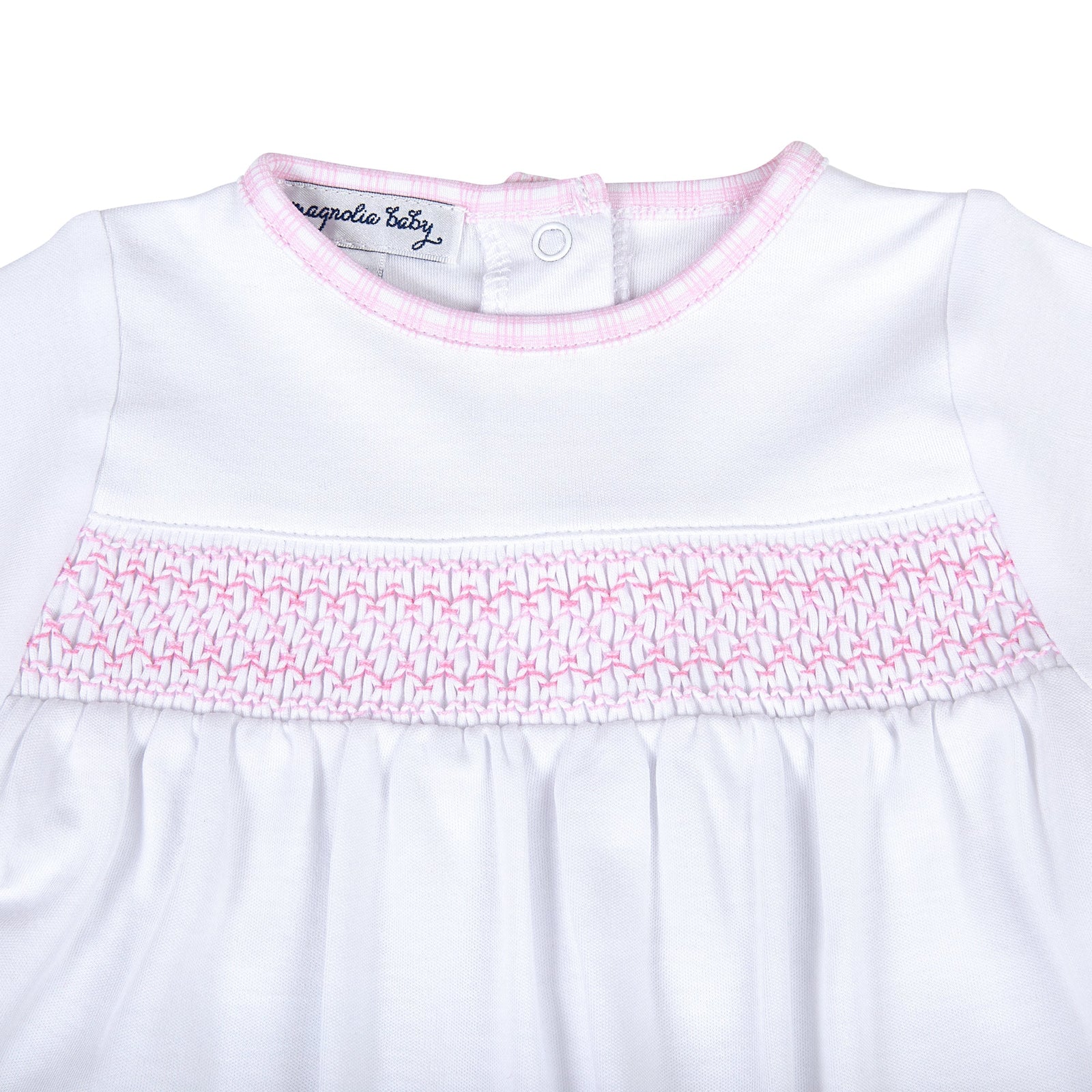 New Beginnings Smocked Footie | Pink