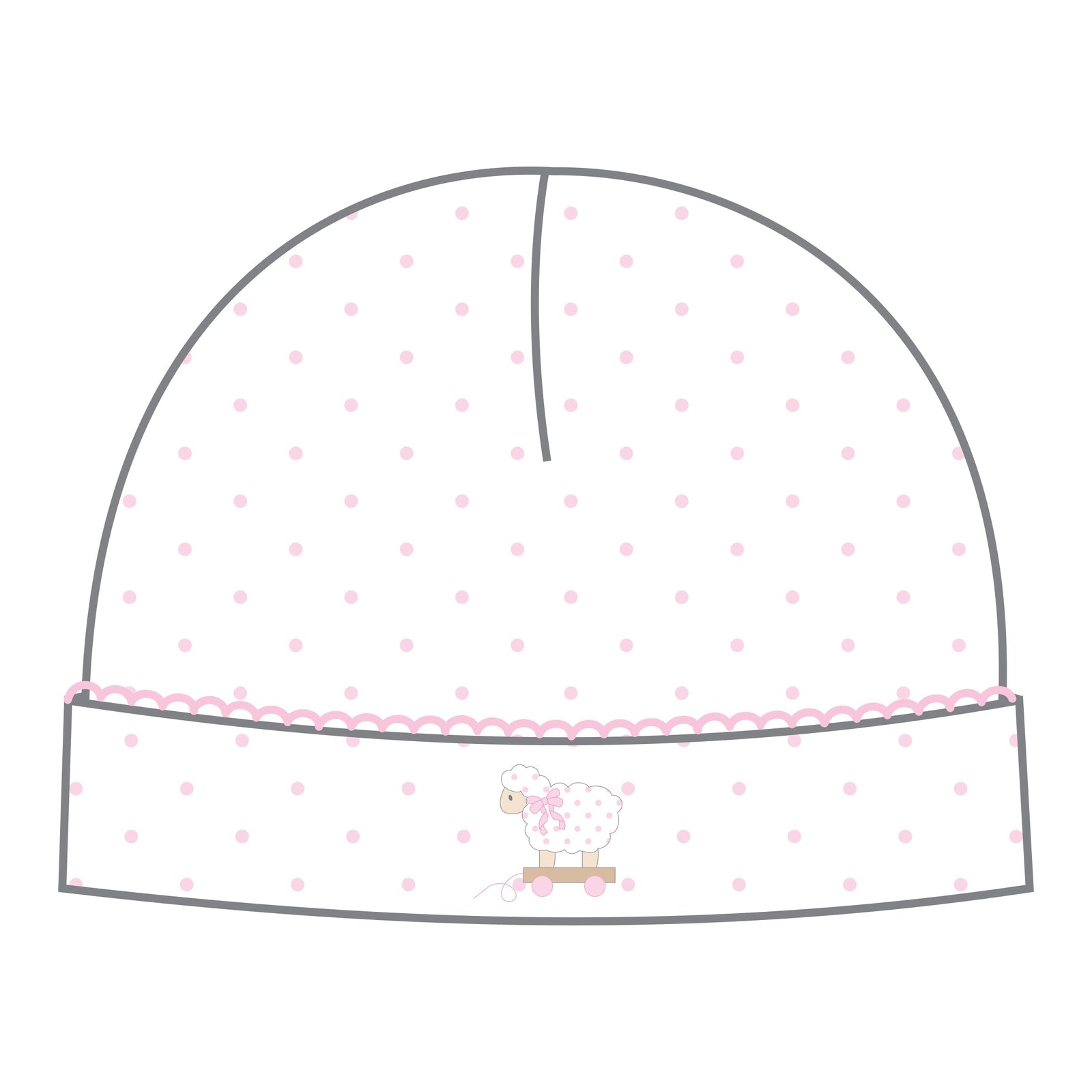 Darling Lambs Embroidered Hat | Pink