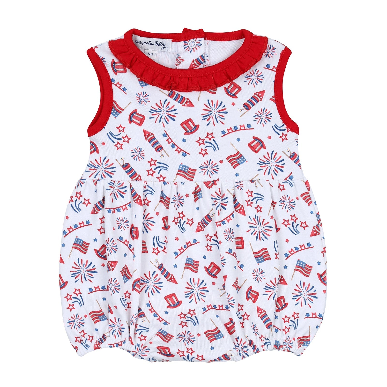 Red, White & Blue! Print Sleeveless Girl Bubble