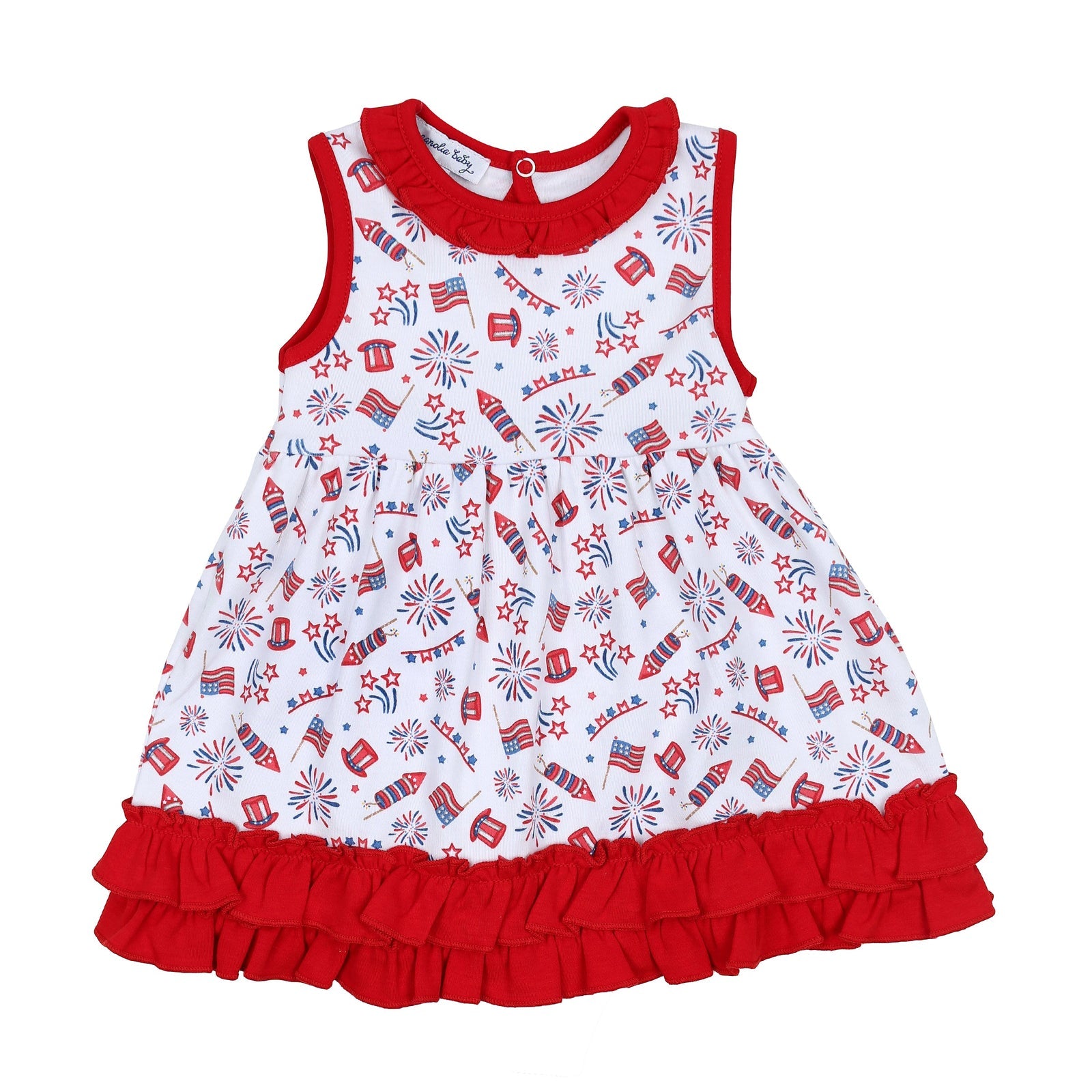 Red, White & Blue! Print Sleeveless Dress
