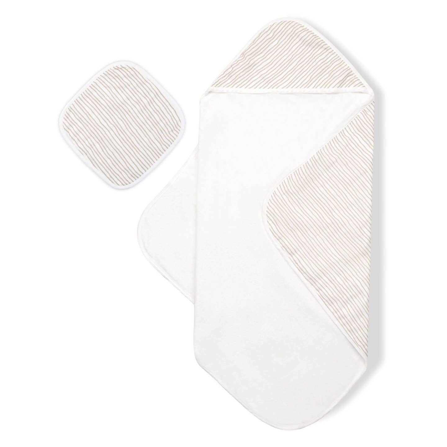 Hooded Towel Set | Taupe Wave