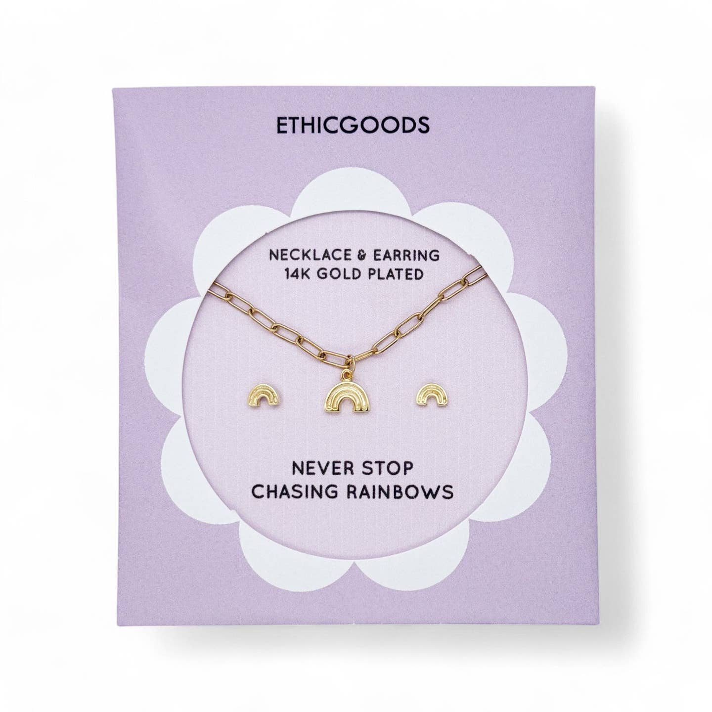 Kids Necklace and Earring Set | Rainbows