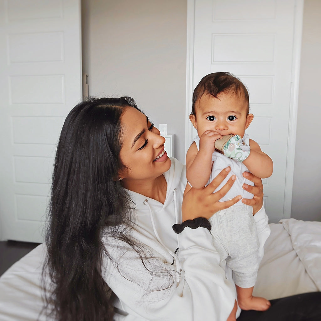 Itzy Mitt™ Silicone Teething Mitts | Fox