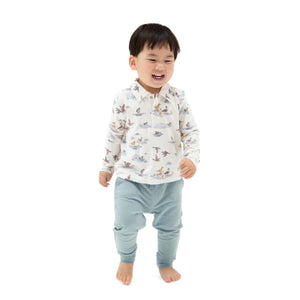 Migrating Mallards Bamboo Long Sleeve Polo and Jogger Set