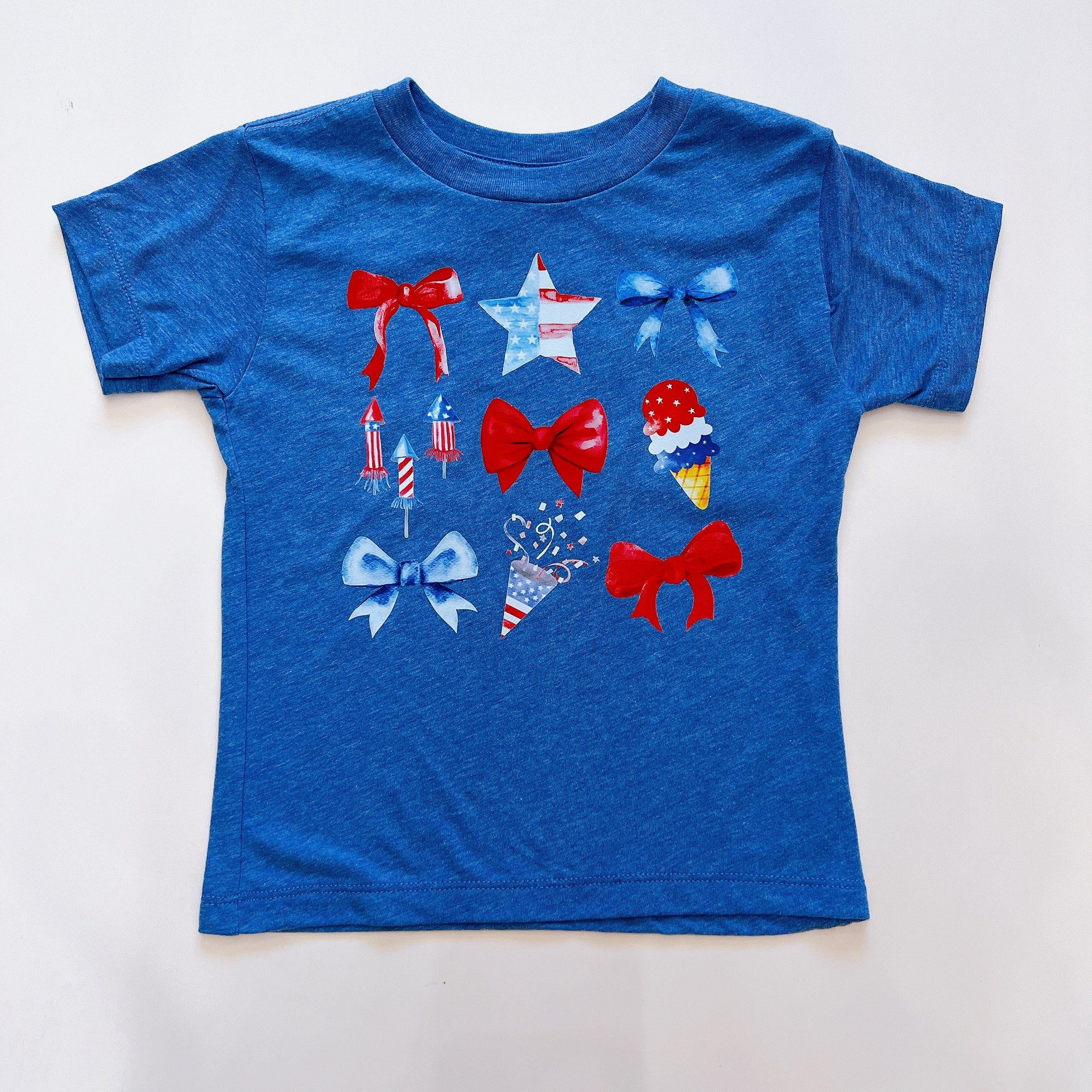 Americana Coquette Bows Graphic T-Shirt