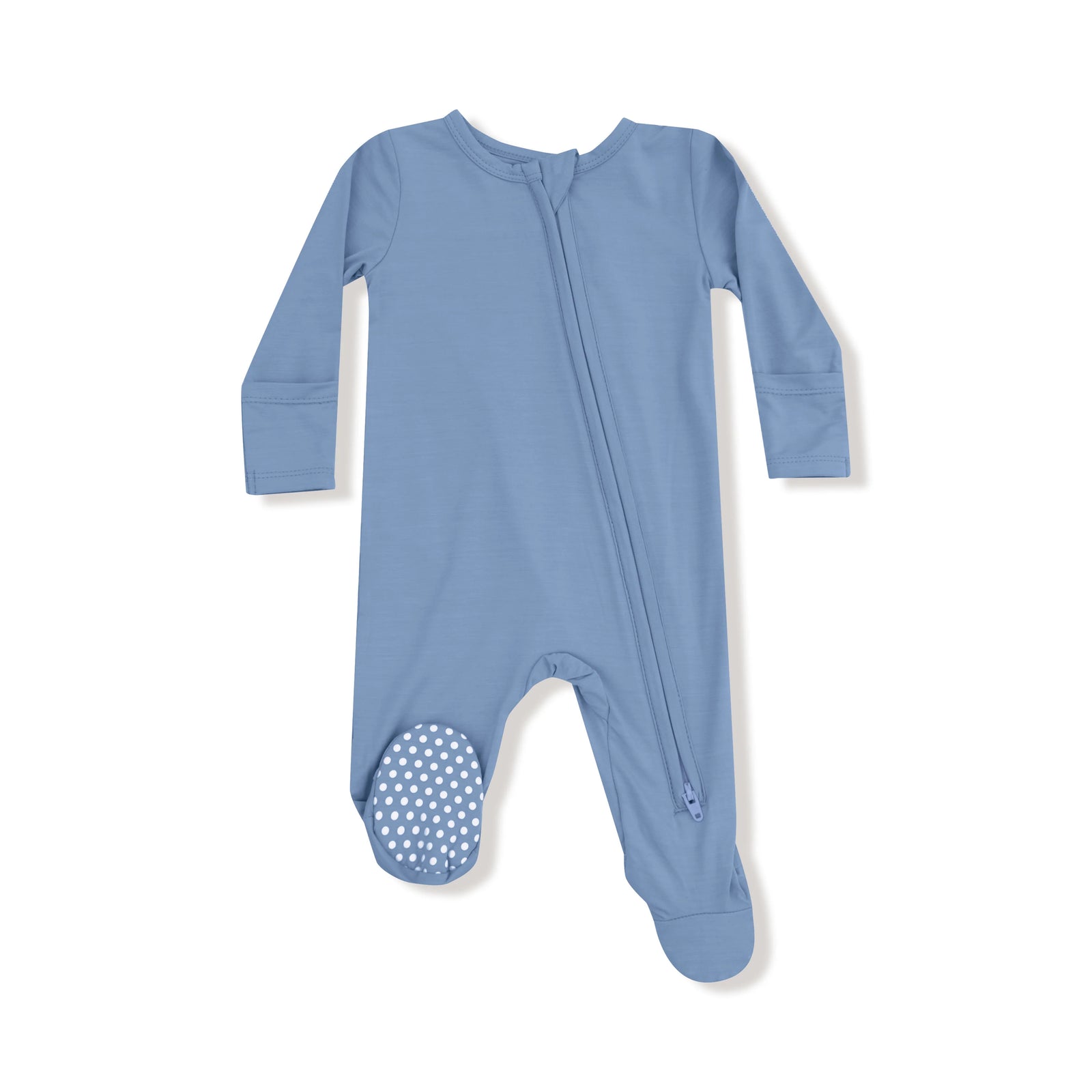 Endless Sky Bamboo 2 Way Zipper Footie