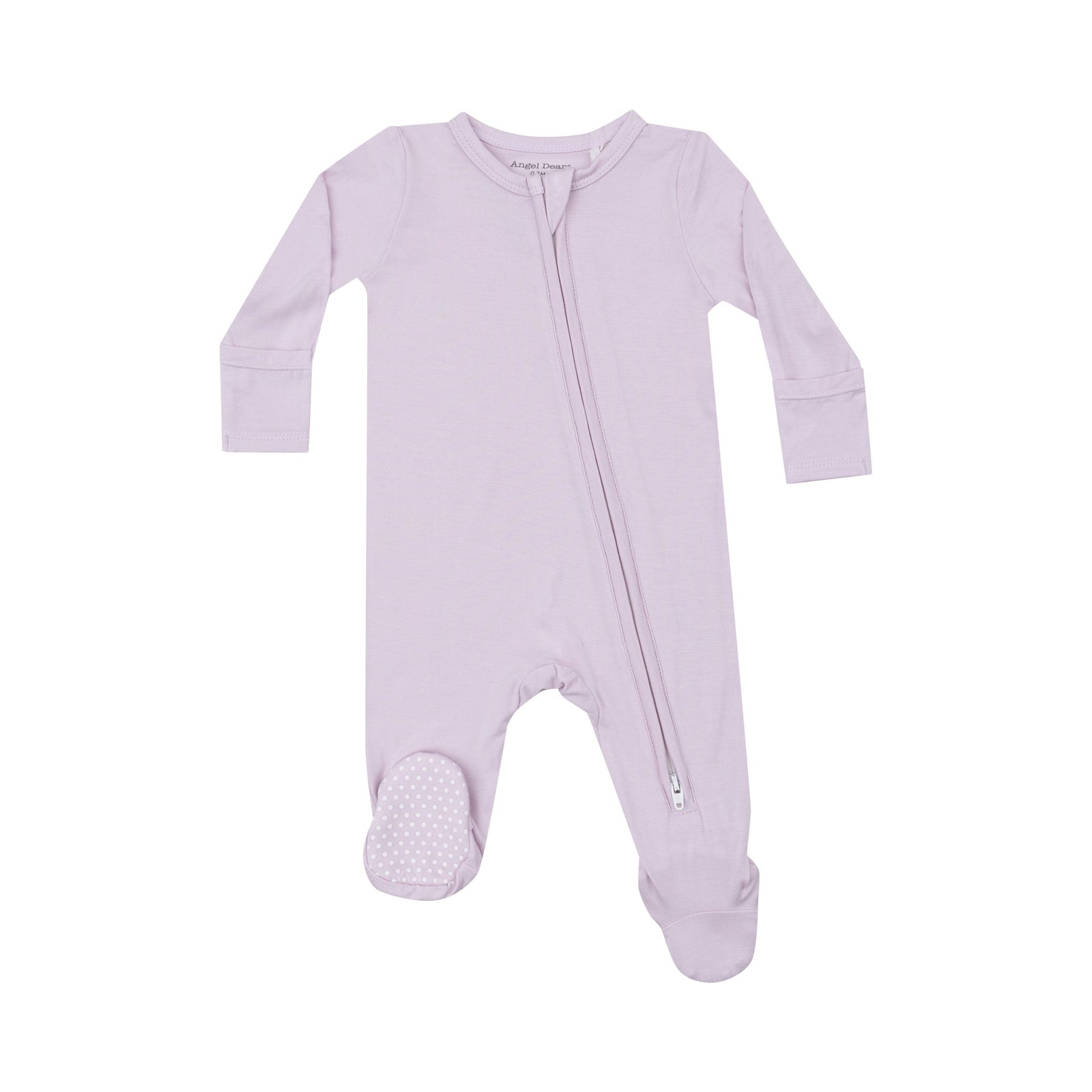 Orchid Hush Bamboo 2 Way Zipper Footie