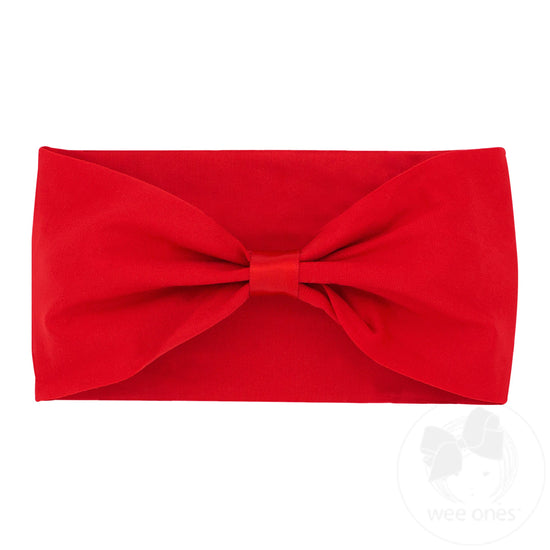 Baby Girls Nylon Add-a-Bow Band | Red