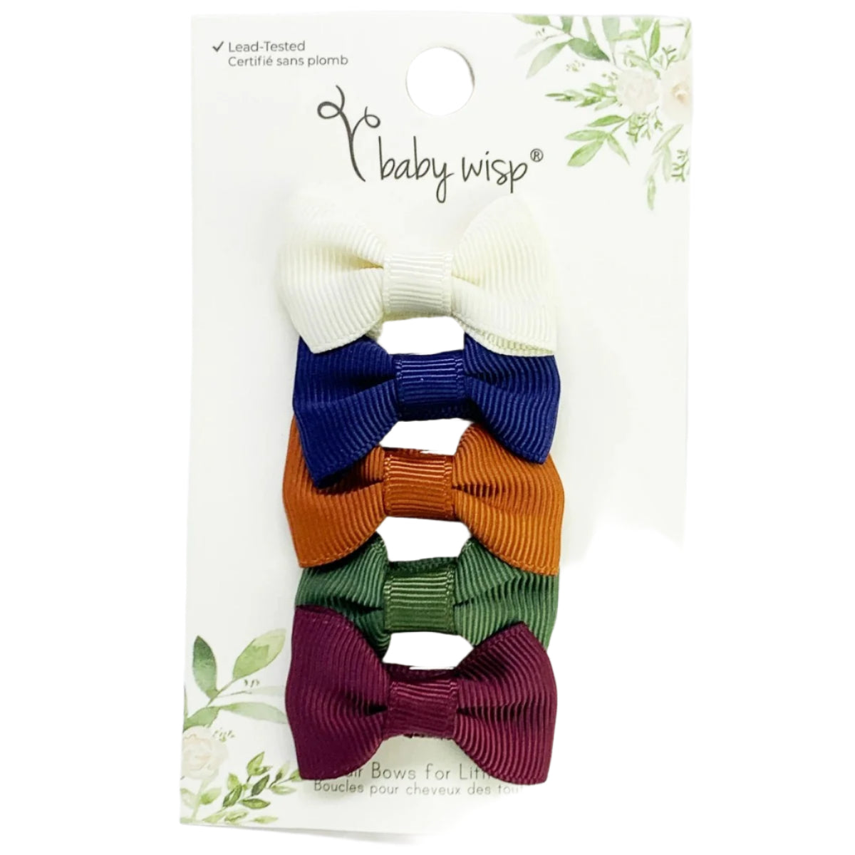 Charlotte Bow Snap Clip, Set of 5 | Fall Palette