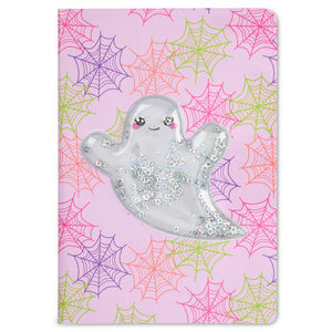 Glitter Ghost Shakey Mini Journal